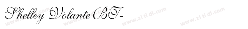 Shelley Volante BT字体转换